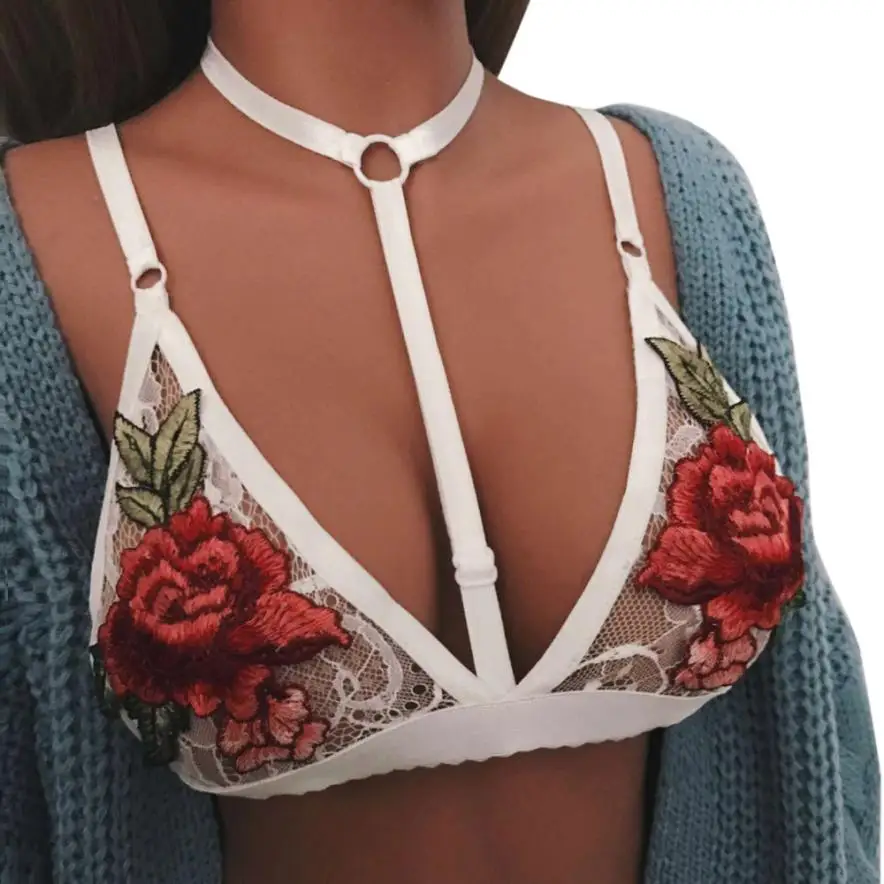 Feitong Summer Women Unpadded Bra Lace Embroidered Appliques Floral Bralette Three Quarters Halter Neck Bra wholesale#EW
Feitong Summer Women Unpadded Bra Lace Embroidered Appliques Floral Bralette Three Quarters Halter Neck Bra wholesale#EW