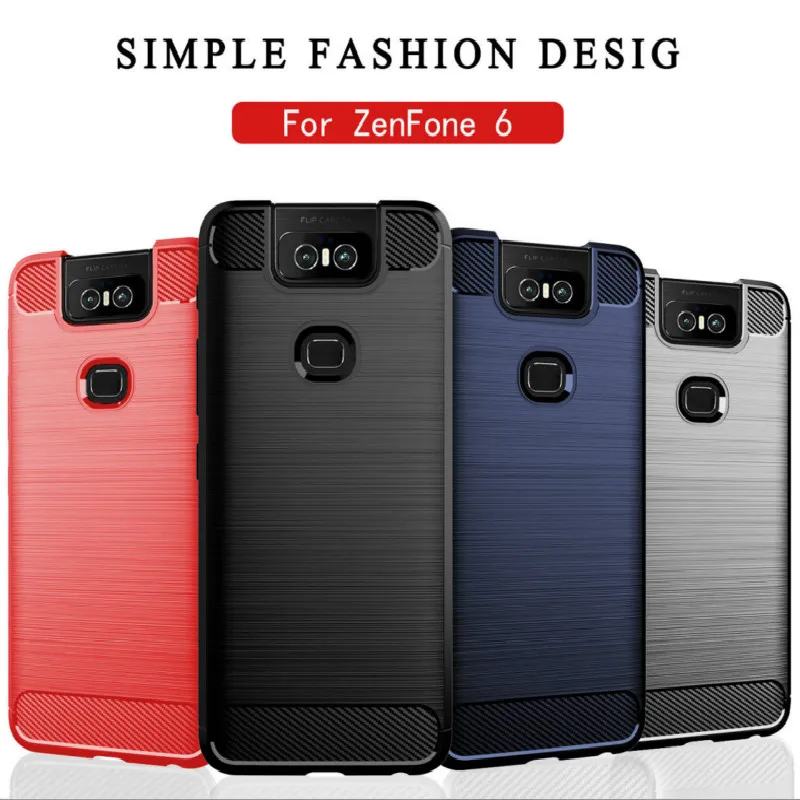 Carbon Fiber Texture Brushed Case for ASUS Zenfone 6 2019 ZS630KL Cover Soft TPU Bumper Armor Case for ZenFone 6 ZS630KL Cover
Carbon Fiber Texture Brushed Case for ASUS Zenfone 6 2019 ZS630KL Cover Soft TPU Bumper Armor Case for ZenFone 6 ZS630KL Cover