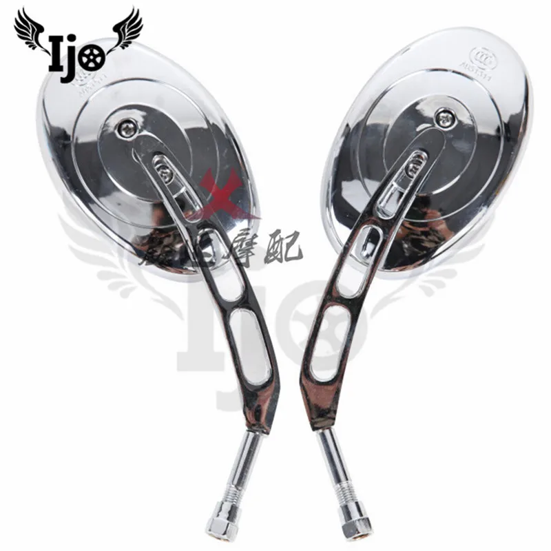 silver chrome scooter mirrors universal part ellipse moto side mirrors for honda suzuki yamaha harley motorcycle rearview mirror
silver chrome scooter mirrors universal part ellipse moto side mirrors for honda suzuki yamaha harley motorcycle rearview mirror