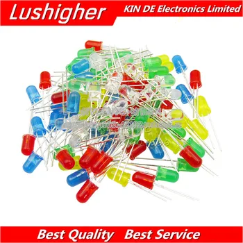 100PCS 5mm LED Diode Light Assorted Kit Green Blue White Yellow Red COMPONENT DIY kit 5Colors*20PCS
100PCS 5mm LED Diode Light Assorted Kit Green Blue White Yellow Red COMPONENT DIY kit 5Colors*20PCS