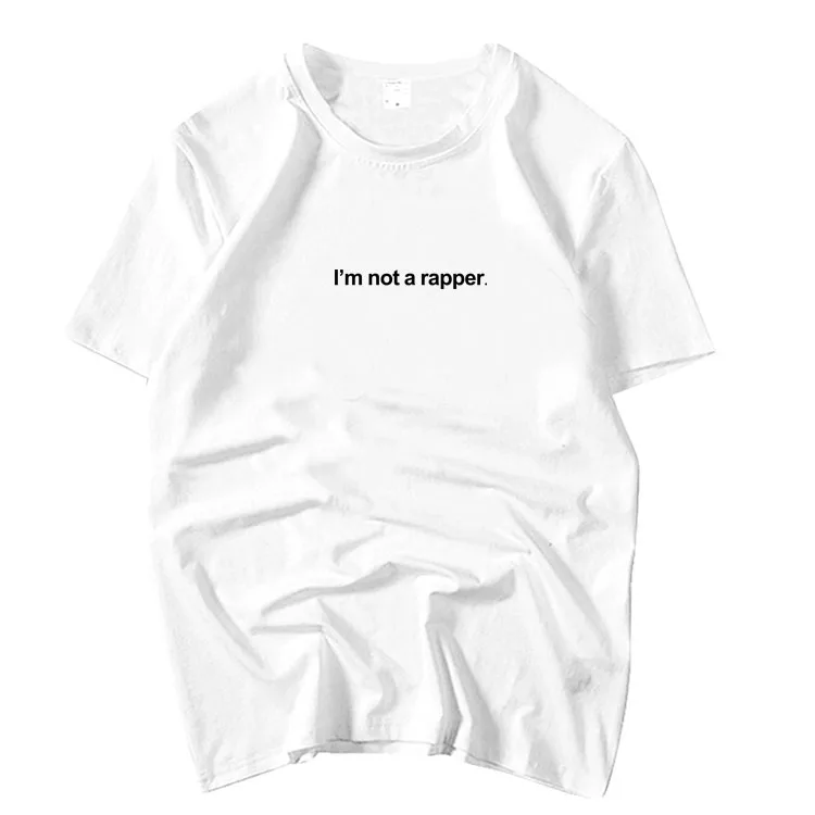 Kpop nct 127 Lee Tae Yong same i am not a rapper printing o neck short sleeve t shirt summer unisex hip hop loose t-shirt
Kpop nct 127 Lee Tae Yong same i am not a rapper printing o neck short sleeve t shirt summer unisex hip hop loose t-shirt