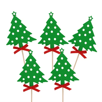 5PCS Cupcake Topper Creative Christmas Tree Pattern Cupcake Pick Cake Topper Decor For Christmas
5PCS Cupcake Topper Creative Christmas Tree Pattern Cupcake Pick Cake Topper Decor For Christmas