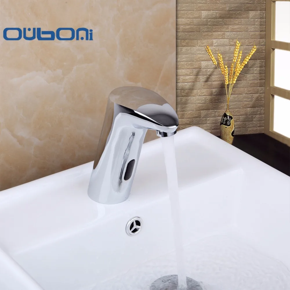OUBONI New Sensor Faucet Automatic Inflrared Sensor Hand Touch Tap Hot Cold Mixer Chrome Polished Sink Mixer
OUBONI New Sensor Faucet Automatic Inflrared Sensor Hand Touch Tap Hot Cold Mixer Chrome Polished Sink Mixer