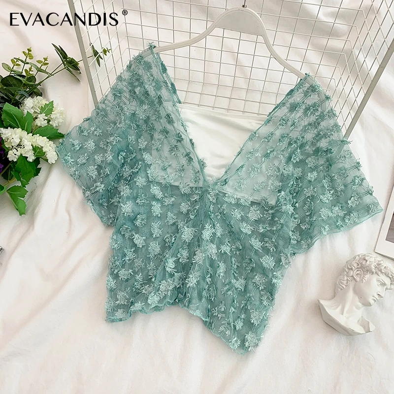 Lace Crop Top V Neck Sexy Korean Backless Floral Black White See Through Beach Summer Elegant Lace Short Women Blouse Shirt
Lace Crop Top V Neck Sexy Korean Backless Floral Black White See Through Beach Summer Elegant Lace Short Women Blouse Shirt