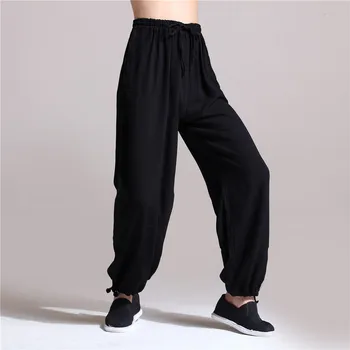 Hisenky Chinese Kung Fu Pants Men's Casual Linen Pants Elastic Waist Sweatpants Straight Leg Trousers Pantalon Joggers Men
Hisenky Chinese Kung Fu Pants Men's Casual Linen Pants Elastic Waist Sweatpants Straight Leg Trousers Pantalon Joggers Men