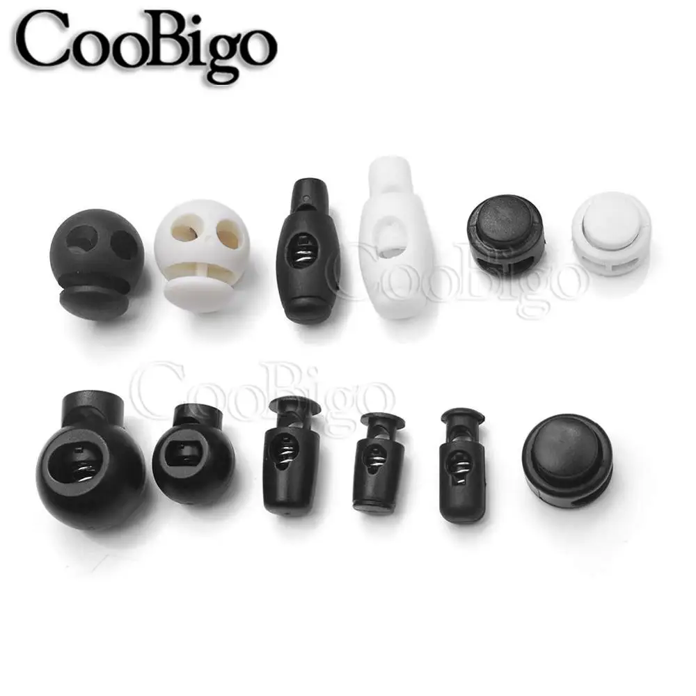 25pcs Cord Lock Plastic Stopper Cord End Toggle Clip Buckle Black&White Paracord Shoelace Sportswear Rain Clothing Rope Parts
25pcs Cord Lock Plastic Stopper Cord End Toggle Clip Buckle Black&White Paracord Shoelace Sportswear Rain Clothing Rope Parts