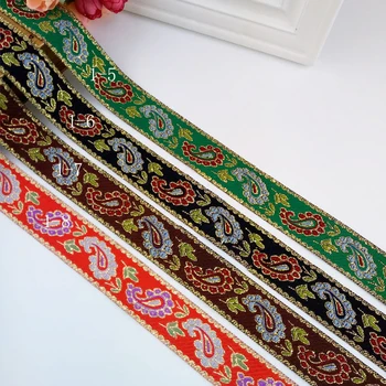 PPCrafts 7/8" 22mm High Quality Gold Wire Jacquard Ribbon For Embroidery Garments Sewing Tape Lace Accessories
PPCrafts 7/8" 22mm High Quality Gold Wire Jacquard Ribbon For Embroidery Garments Sewing Tape Lace Accessories