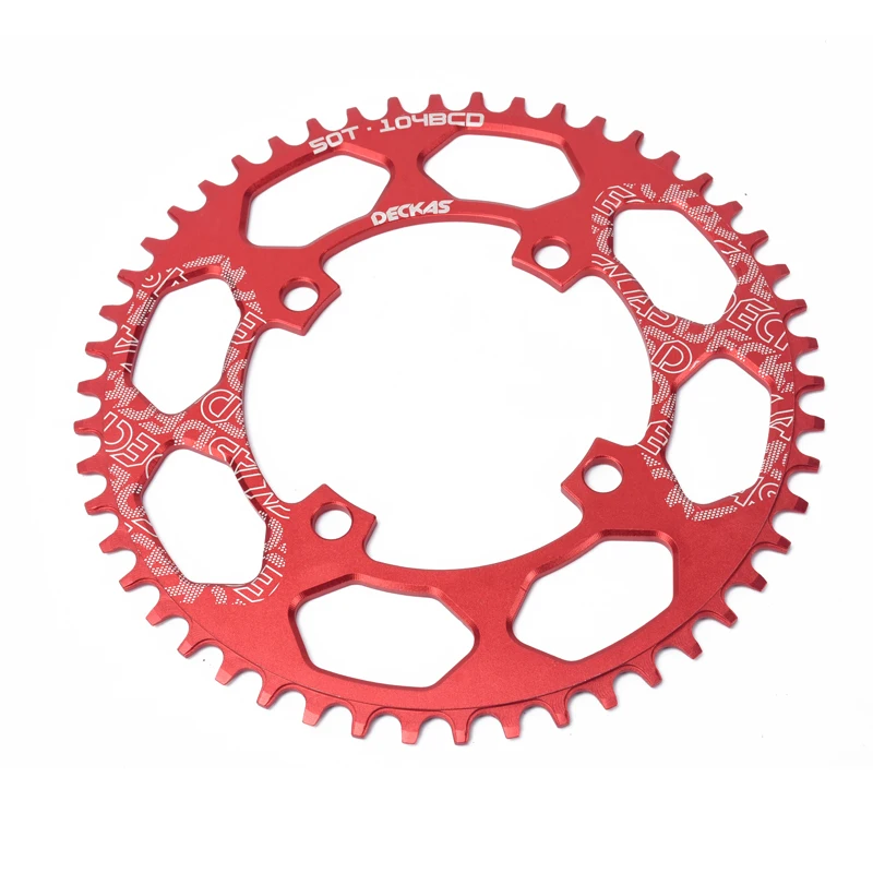 Mountain Bicycle Chainwheel MTB Bike Crankset Aluminum 104BCD Round Plate 40T/42T/44T/46T/48T/50T/52T Chainring Crankset
Mountain Bicycle Chainwheel MTB Bike Crankset Aluminum 104BCD Round Plate 40T/42T/44T/46T/48T/50T/52T Chainring Crankset