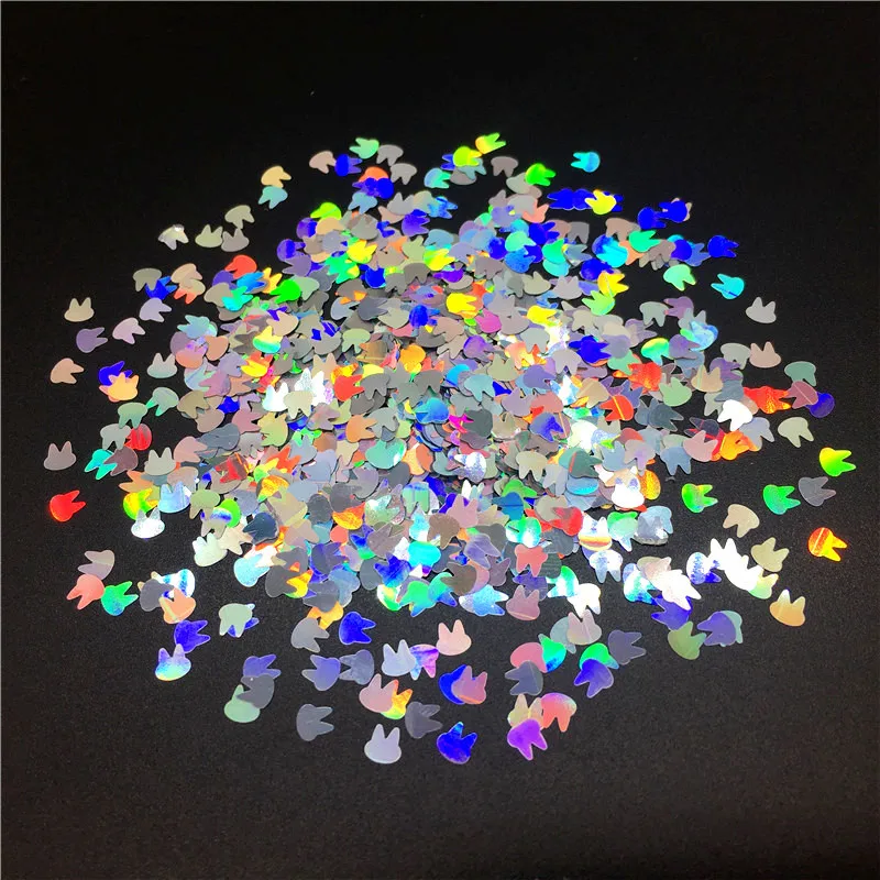 Ultra-thin PET Sequins 4mm Rabbit Laser Glitter 3D Nail Sequin Paillettes Eo-Friendly Loose Sequin for Nails Art Decorations 10g
Ultra-thin PET Sequins 4mm Rabbit Laser Glitter 3D Nail Sequin Paillettes Eo-Friendly Loose Sequin for Nails Art Decorations 10g