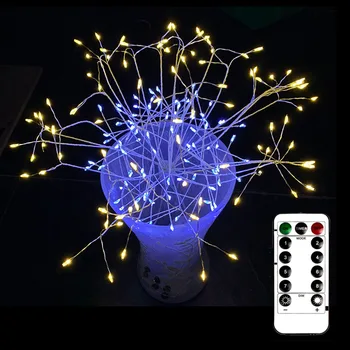 Waterproof 1pcs LED Light Remote Control String Battery Operated Firework Shape Wedding Party Decor with Remote Control VC
Waterproof 1pcs LED Light Remote Control String Battery Operated Firework Shape Wedding Party Decor with Remote Control VC