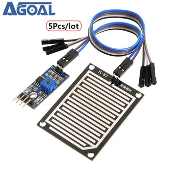 5Pcs/lot Raindrops Rain Detection Sensor Module Modue Weather Humidity For DIY New Free Shipping
5Pcs/lot Raindrops Rain Detection Sensor Module Modue Weather Humidity For DIY New Free Shipping
