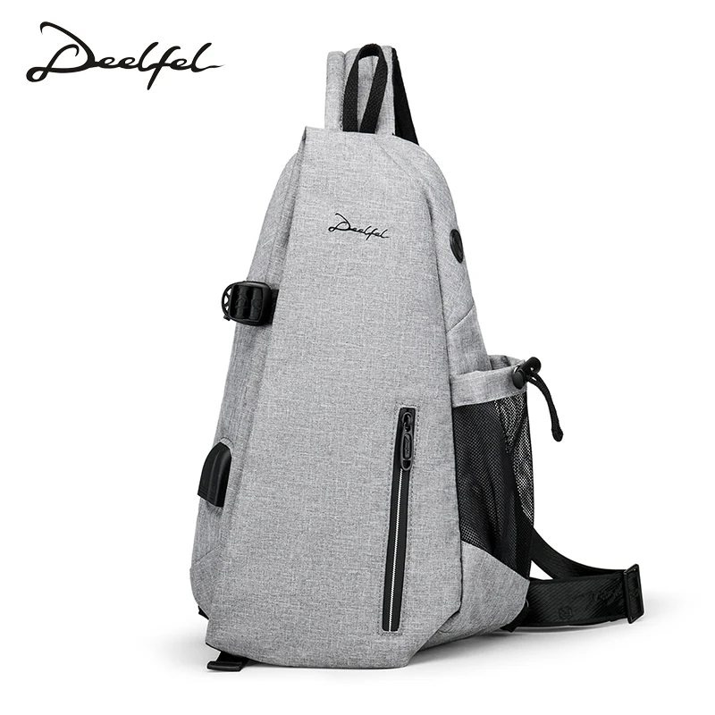 DEELFEL Fashion Designer Crossbody Bags For Men 2018 Anti-theft Chest Bag pack USB High Quality Messenger Bag Male Shoulder Bags 
DEELFEL Fashion Designer Crossbody Bags For Men 2018 Anti-theft Chest Bag pack USB High Quality Messenger Bag Male Shoulder Bags