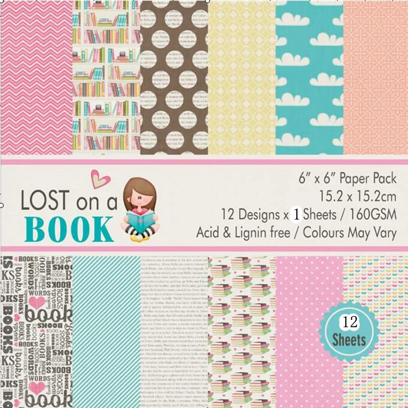 KLJUYP 12pcs Lost on a Book Scrapbooking Pads Paper Origami Art Background Paper Card Making DIY Scrapbook Paper Craft
KLJUYP 12pcs Lost on a Book Scrapbooking Pads Paper Origami Art Background Paper Card Making DIY Scrapbook Paper Craft