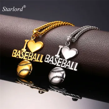 Starlord Baseball Pendant Charms Necklace I Love Baseball Sport Jewelry Stainless Steel/ Gold Color Chain Men New GP2144
Starlord Baseball Pendant Charms Necklace I Love Baseball Sport Jewelry Stainless Steel/ Gold Color Chain Men New GP2144