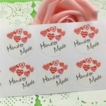 500Pcs 3cm Circle Shape Adhesive Stickers Hand Made With Red Love For Valentine's Day Clothes Book Baggage Sealing Sticker Label
500Pcs 3cm Circle Shape Adhesive Stickers Hand Made With Red Love For Valentine's Day Clothes Book Baggage Sealing Sticker Label