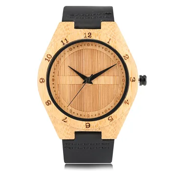 Watch Men Women Nature Bamboo Wooden Quartz Genuine Leather Band Hour Number Dial Analog Male Clock Bracelet Brown Black Watches
Watch Men Women Nature Bamboo Wooden Quartz Genuine Leather Band Hour Number Dial Analog Male Clock Bracelet Brown Black Watches