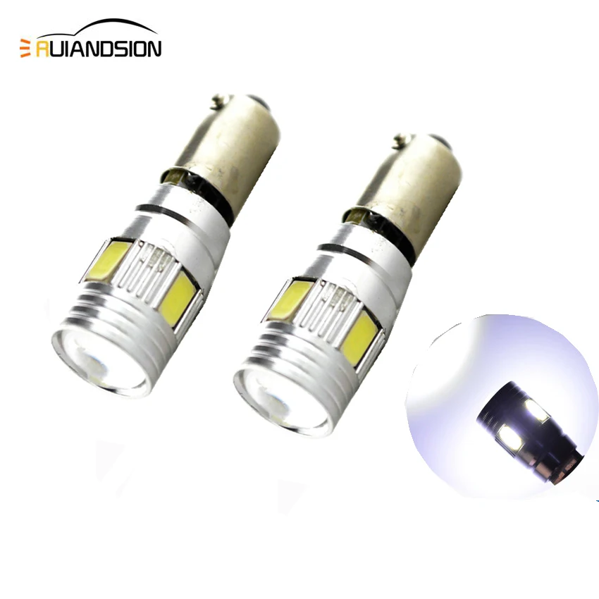 2/4pcs/bag White BA9S BAX9s H6W BAY9S H21W 6 SMD LED 433 434 Projector lens Canbus Bulb Indicator Reverse Side Light Error Free
2/4pcs/bag White BA9S BAX9s H6W BAY9S H21W 6 SMD LED 433 434 Projector lens Canbus Bulb Indicator Reverse Side Light Error Free