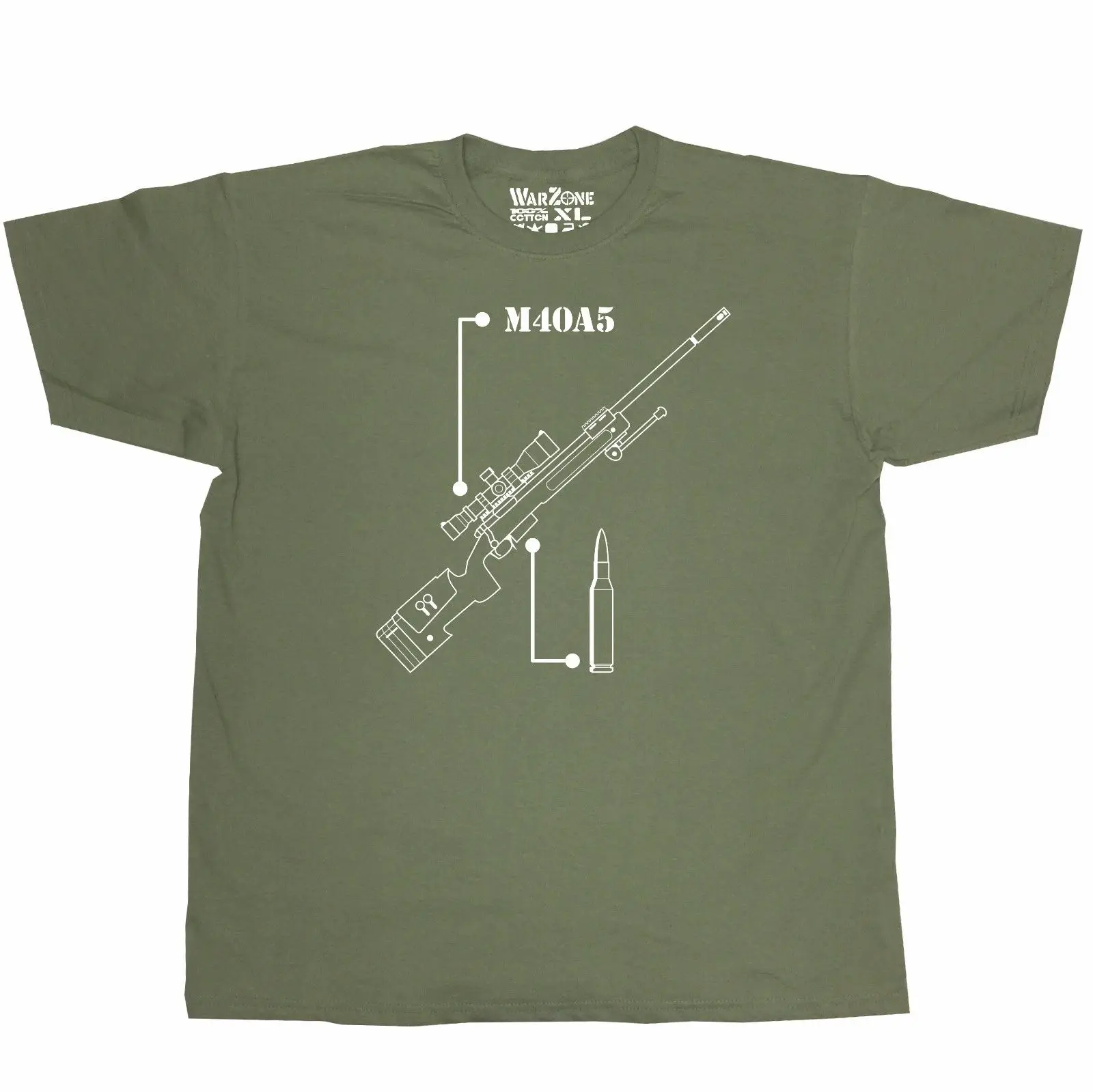 M40a5 армейская футболка зеленая снайперская винтовка стрелок m40 BF4|green t shirt|t shirtarmy