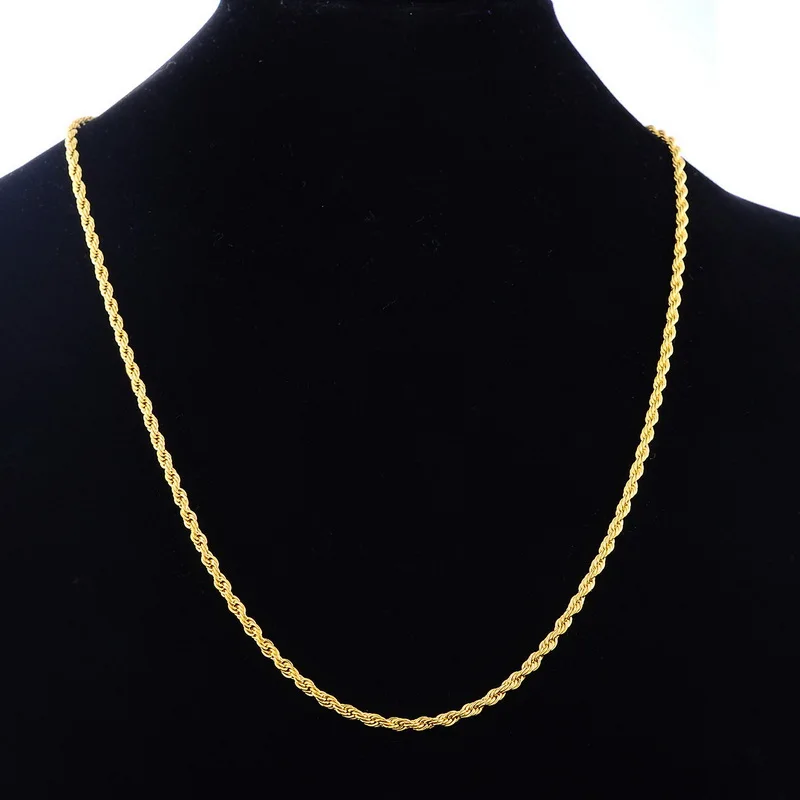 LASPERAL Mens Gold Color Stainless Steel Twist Lobster Clasp Chain Necklaces Stamp Vintage Chain Women Men Jewelry High Quality
LASPERAL Mens Gold Color Stainless Steel Twist Lobster Clasp Chain Necklaces Stamp Vintage Chain Women Men Jewelry High Quality