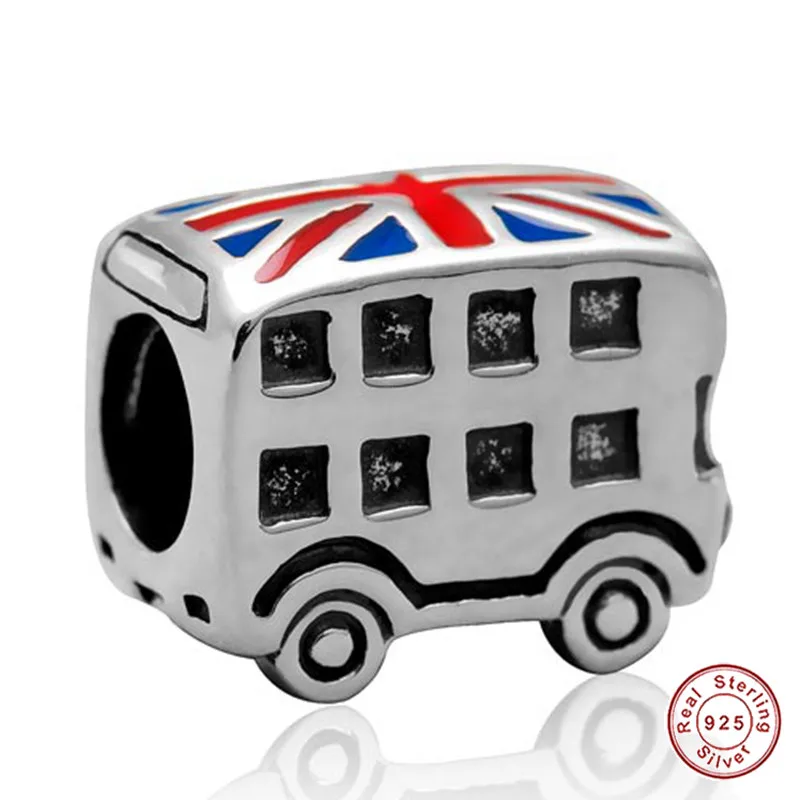 Authentic British Flag Enamel Charm 925 Sterling Silver Double Decker Tour Bus Bead with Screw Thread fit Brand Bracelet Jewelry 
Authentic British Flag Enamel Charm 925 Sterling Silver Double Decker Tour Bus Bead with Screw Thread fit Brand Bracelet Jewelry