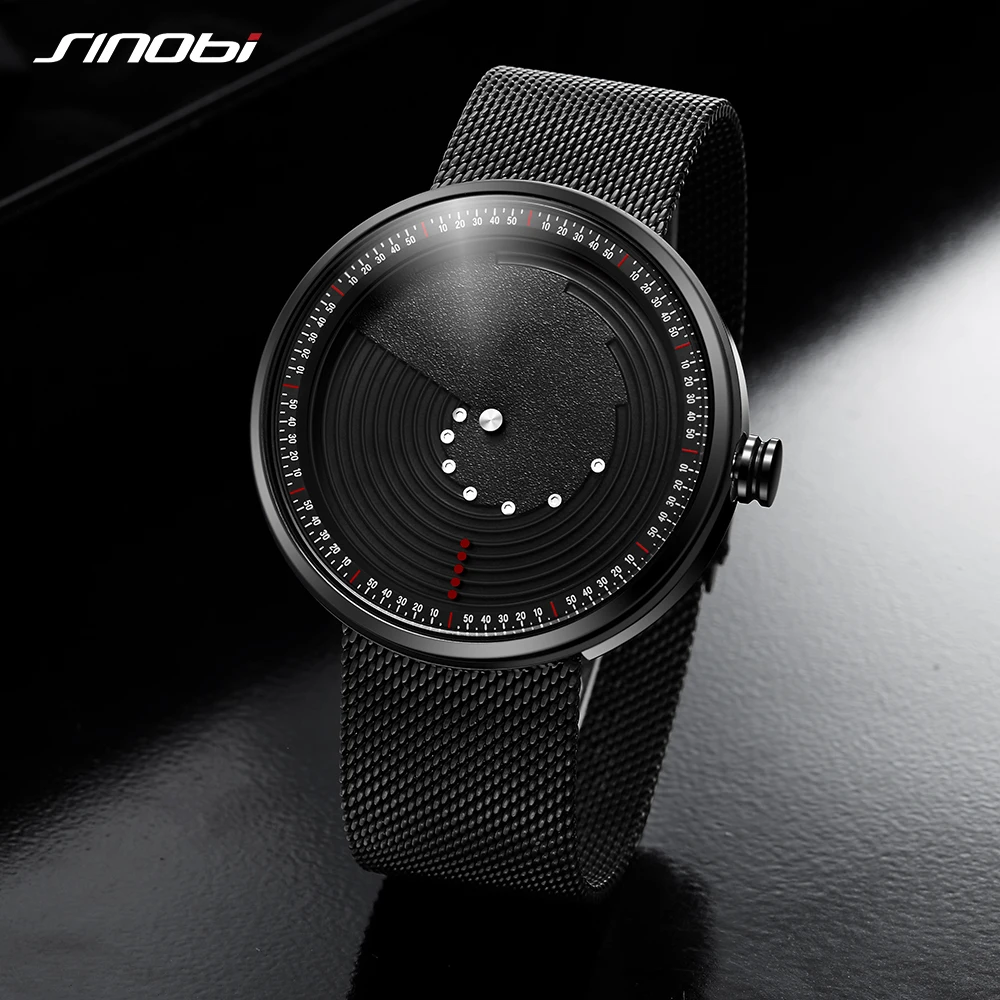 SINOBI Ultrathin Space-time Creative Watches Luxury Watch Men Waterproof Saat Stainless Steel Mesh Band 2019 Relogio Masculino
SINOBI Ultrathin Space-time Creative Watches Luxury Watch Men Waterproof Saat Stainless Steel Mesh Band 2019 Relogio Masculino