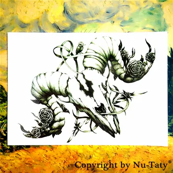 SHNAPIGN Rams Skull Temporary Tattoo Body Art Flash Tattoo Sticker 21*15cm Waterproof Fake Tatoo Henna Painless Tattoo Sticker
SHNAPIGN Rams Skull Temporary Tattoo Body Art Flash Tattoo Sticker 21*15cm Waterproof Fake Tatoo Henna Painless Tattoo Sticker