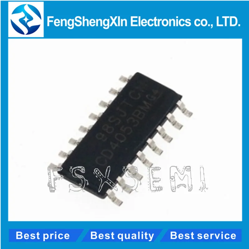 100pcs/lot CD4053BM CD4053 HEF4053BT SOP-16 CD4053BM96 CMOS Analog Multiplexers/Demultiplexers with Logic Level Conversion IC
100pcs/lot CD4053BM CD4053 HEF4053BT SOP-16 CD4053BM96 CMOS Analog Multiplexers/Demultiplexers with Logic Level Conversion IC