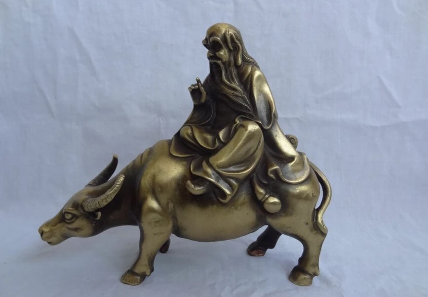song voge gem S4267 9" Chinese Bronze Carved Taoism Lao Tzu LaoZi Ride Bull Ox Statue Suclpture
song voge gem S4267 9" Chinese Bronze Carved Taoism Lao Tzu LaoZi Ride Bull Ox Statue Suclpture