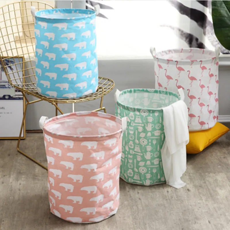 Cartoon waterproof cotton linen laundry hamper Large storage dirty clothes storage bucket folding fabric storage basket AprO2
Cartoon waterproof cotton linen laundry hamper Large storage dirty clothes storage bucket folding fabric storage basket AprO2