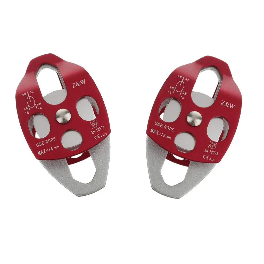 New 2 pcs 32kn Tree Rock Sculpture Climbing Double Ball Bearing Aluminum-magnesium alloy Pulley
New 2 pcs 32kn Tree Rock Sculpture Climbing Double Ball Bearing Aluminum-magnesium alloy Pulley