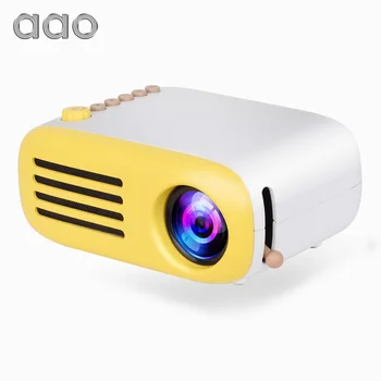 

AAO YG300 YG310 Upgrade YG200 Mini LED Pocket Projector Home Beamer Kids Gift USB HDMI Video Portable Projector Optional Battery