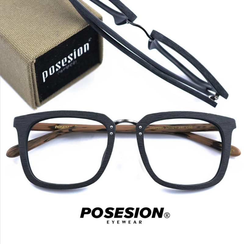 POSESION Eyeglasses Frame Men Women Computer Optical Fashion Square Acetate Glasses Prescription Spectacle Frame Clear Lens Male
POSESION Eyeglasses Frame Men Women Computer Optical Fashion Square Acetate Glasses Prescription Spectacle Frame Clear Lens Male