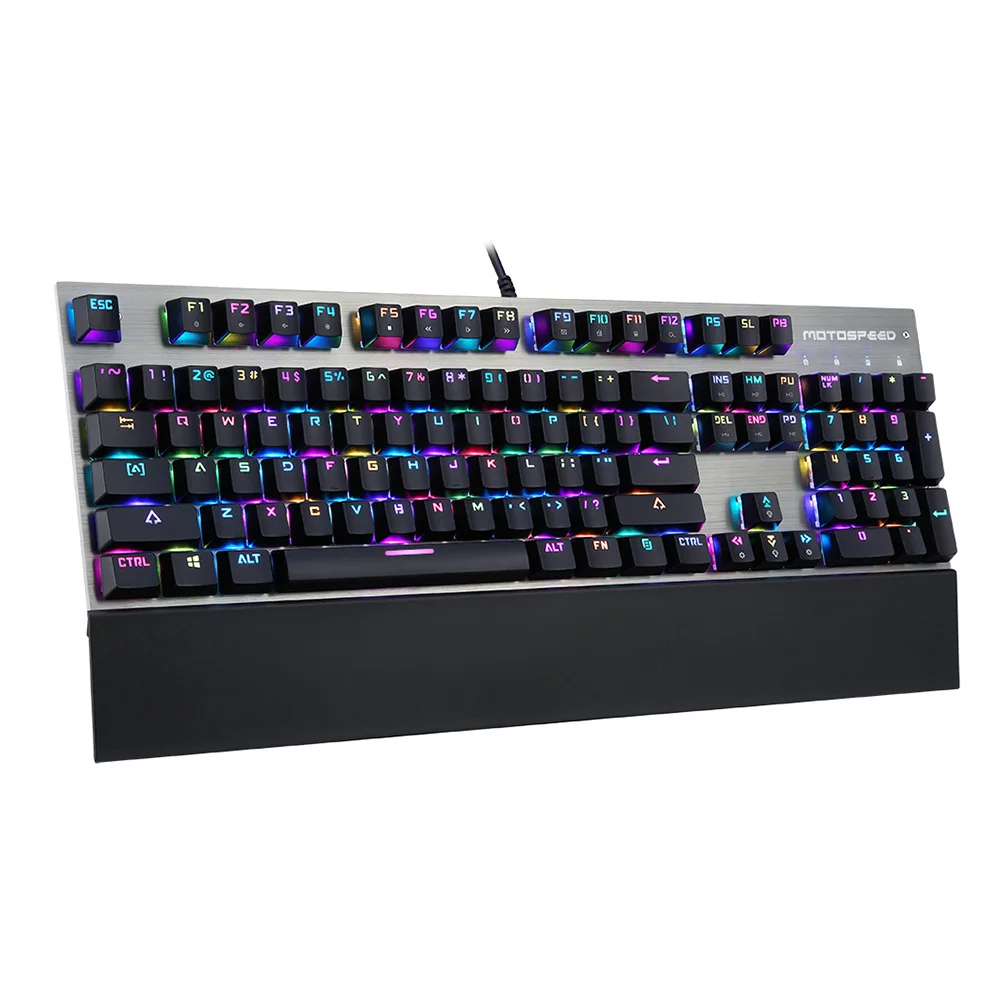 RGB Gaming Keyboard USB Wired Ergonomics Mechanical Keyboard 104 Keys Gamer klavye for Overwatch Pubg Dota 2 Laptop Accessories
RGB Gaming Keyboard USB Wired Ergonomics Mechanical Keyboard 104 Keys Gamer klavye for Overwatch Pubg Dota 2 Laptop Accessories