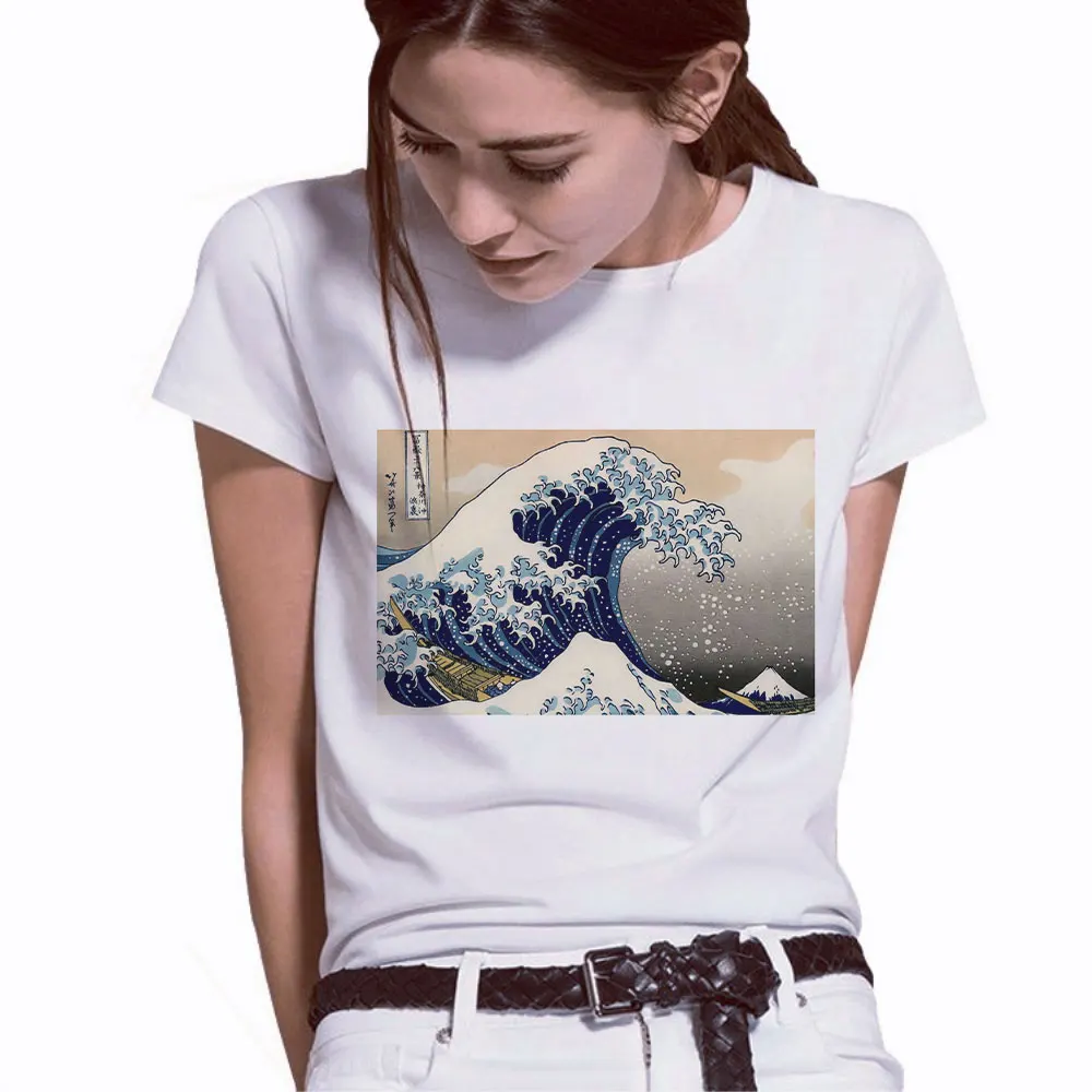 Women T-shirt Van Gogh Oil Painting Aesthetic Michelangelo David Harajuku Shirt Fashion Short Sleeve Vintage Graphic Tees Women
Women T-shirt Van Gogh Oil Painting Aesthetic Michelangelo David Harajuku Shirt Fashion Short Sleeve Vintage Graphic Tees Women