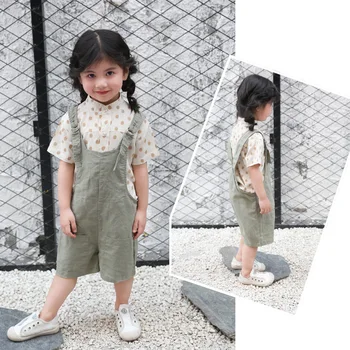 New Arrived Linen Cotton Jumpsuit for baby Boys Girls Summer Kids Clothes Toddler Solid Colors Suspender Trousers Short Overalls
New Arrived Linen Cotton Jumpsuit for baby Boys Girls Summer Kids Clothes Toddler Solid Colors Suspender Trousers Short Overalls