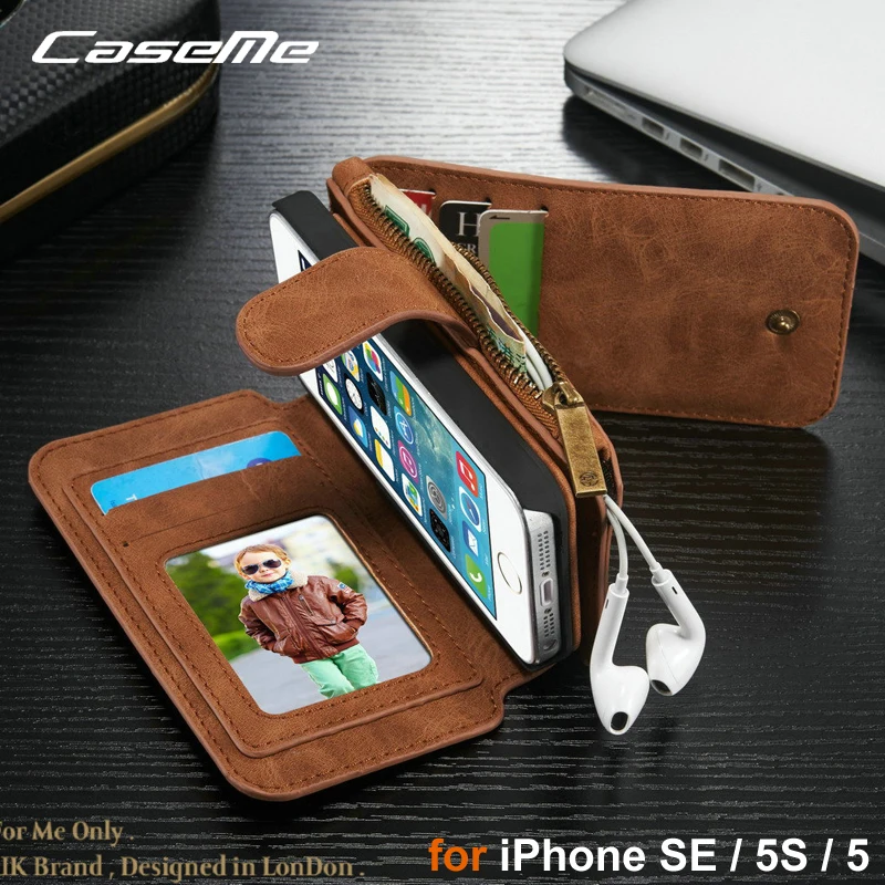 2017 CaseMe Luxury Magnetic 2 in 1 Leather Case for iPhone SE 5 5S Multifunction Flip Wallet Case for iPhone 5S 5 with Card Slot
2017 CaseMe Luxury Magnetic 2 in 1 Leather Case for iPhone SE 5 5S Multifunction Flip Wallet Case for iPhone 5S 5 with Card Slot