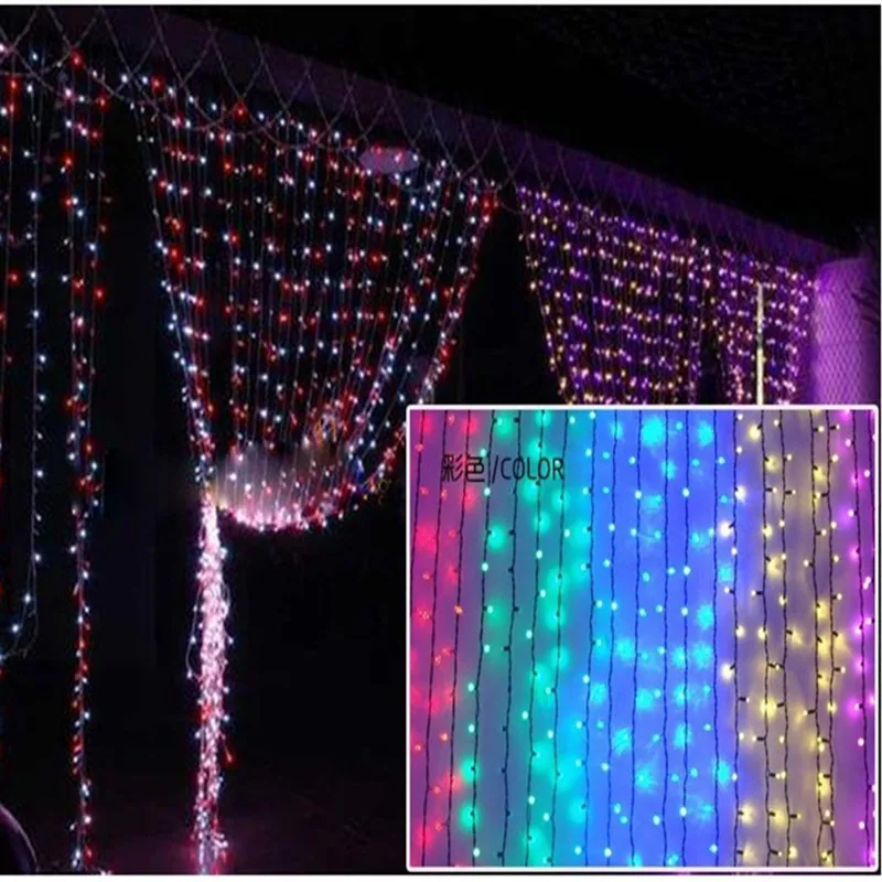New 6*3 m LED curtain lights Holiday lighting garland fairy wedding party garden indoor outdoor Christmas luminarias Decoration
New 6*3 m LED curtain lights Holiday lighting garland fairy wedding party garden indoor outdoor Christmas luminarias Decoration