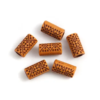 

Doreen Box Acrylic Beads Rectangle Brown Imitation Wood About 11mm( 3/8") x 6mm( 2/8"), Hole: Approx 3.2mm, 500 PCs