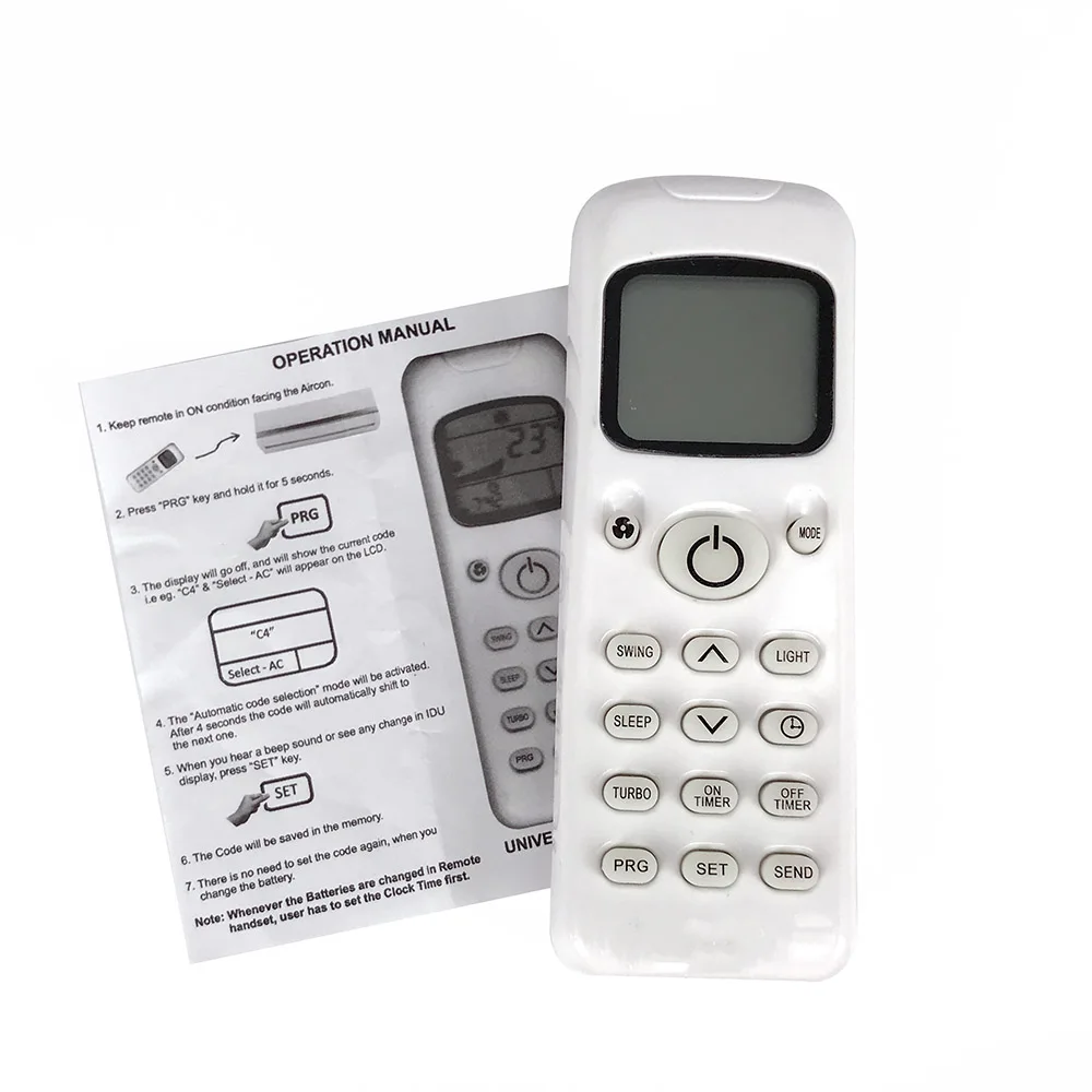 New Universal AC Remote Controle Replacement for voltas Air Conditioner Conditioning controle Fernbedienung
New Universal AC Remote Controle Replacement for voltas Air Conditioner Conditioning controle Fernbedienung