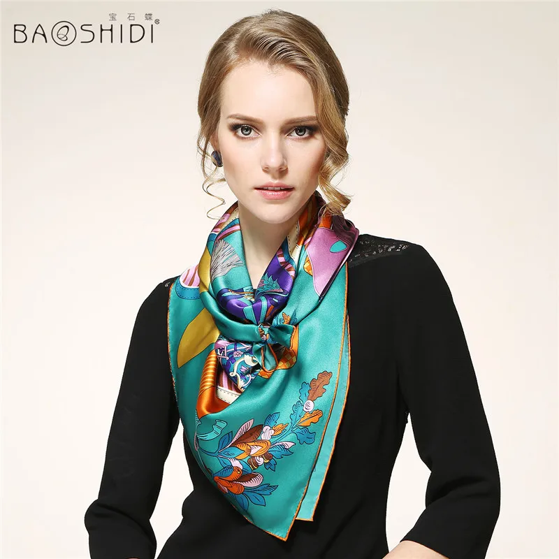 Beach Cover Up, BAOSHIDI Luxury Brand original design, 100% Pure Silk Women Square Pattern Scarf , large shawl wrap
Beach Cover Up, BAOSHIDI Luxury Brand original design, 100% Pure Silk Women Square Pattern Scarf , large shawl wrap