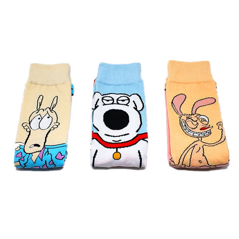 Anime Rockos Modern Life print socks Ed Bighead Filbert Heffer Rocko men women cotton sock cute funny cartoon sporting casual
Anime Rockos Modern Life print socks Ed Bighead Filbert Heffer Rocko men women cotton sock cute funny cartoon sporting casual