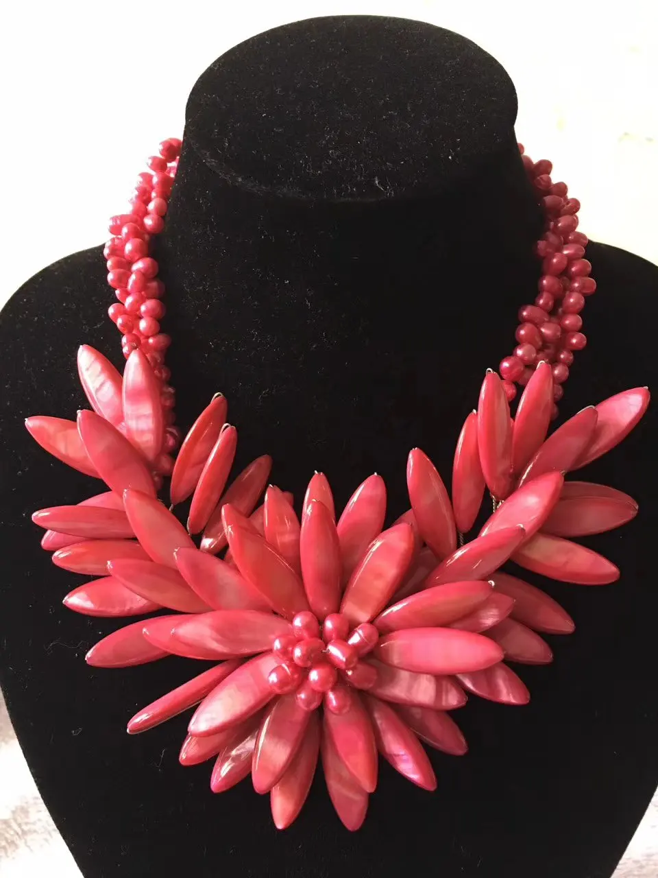 freshwater pearl rice and red shell flower necklace 19inch nature gift baroque wholesale beads FPPJ
freshwater pearl rice and red shell flower necklace 19inch nature gift baroque wholesale beads FPPJ