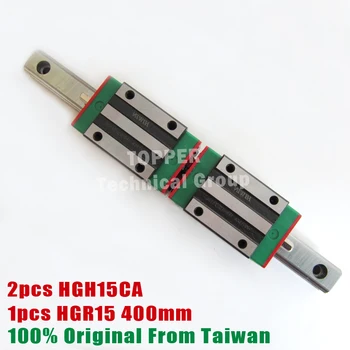 HIWIN CNC part linear guide rail HGR15 400mm long with 2 pcs of linear block carriage HGH15CA HGH15
HIWIN CNC part linear guide rail HGR15 400mm long with 2 pcs of linear block carriage HGH15CA HGH15