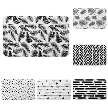 Black White Leaf Point Srrow Geometry Mat Bath Carpet Decorative Anti-Slip Mats Room Car Floor Bar Rugs Door Home Decor Gift
Black White Leaf Point Srrow Geometry Mat Bath Carpet Decorative Anti-Slip Mats Room Car Floor Bar Rugs Door Home Decor Gift