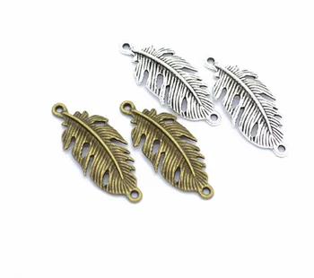 50pcs charms feather plumage Connector Alloy Pendants Antique silver bronze 34*14mm 1.7g Handmade Jewelry DIY accessories
50pcs charms feather plumage Connector Alloy Pendants Antique silver bronze 34*14mm 1.7g Handmade Jewelry DIY accessories