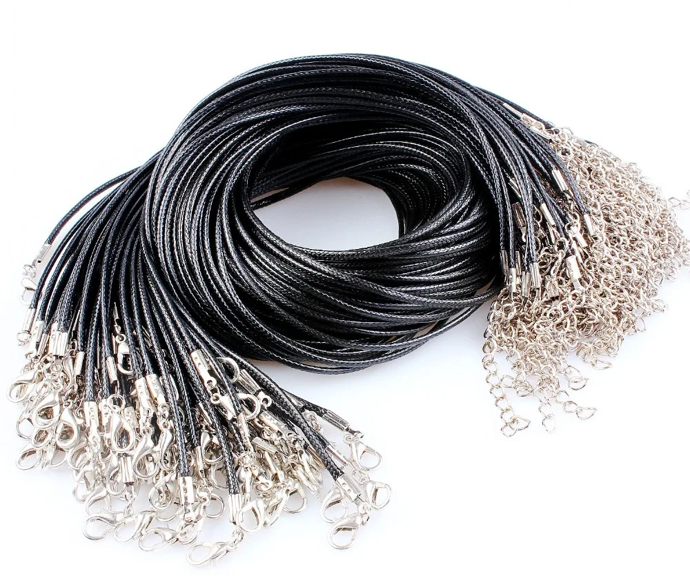 QianBei Bulk 100pcs 2mm Black Coffee Wax Line Lobster Clasp Strap Rope Necklace Pendant Charms Cord Beads String free shipping
QianBei Bulk 100pcs 2mm Black Coffee Wax Line Lobster Clasp Strap Rope Necklace Pendant Charms Cord Beads String free shipping