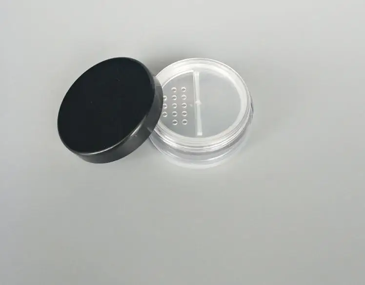 100pcs/lot plastic empty 10g loose powder jar with twist rotating sifter with black cap SN379
100pcs/lot plastic empty 10g loose powder jar with twist rotating sifter with black cap SN379