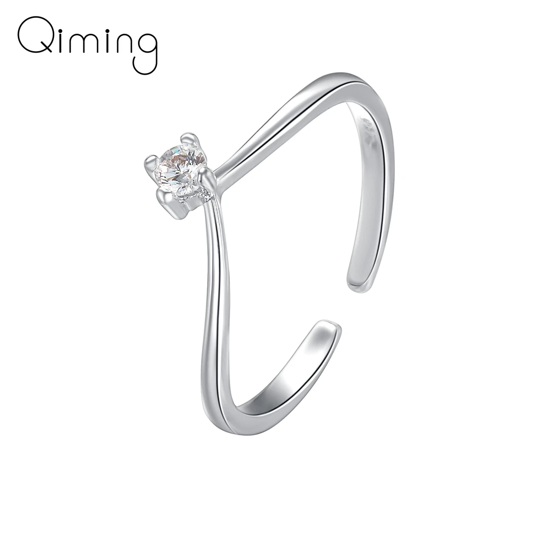 Wire Chevron Knuckle Crystal Rings Geometric V Shape Zircon Simple Ring for Women Wave Ring Wedding Jewelry
Wire Chevron Knuckle Crystal Rings Geometric V Shape Zircon Simple Ring for Women Wave Ring Wedding Jewelry