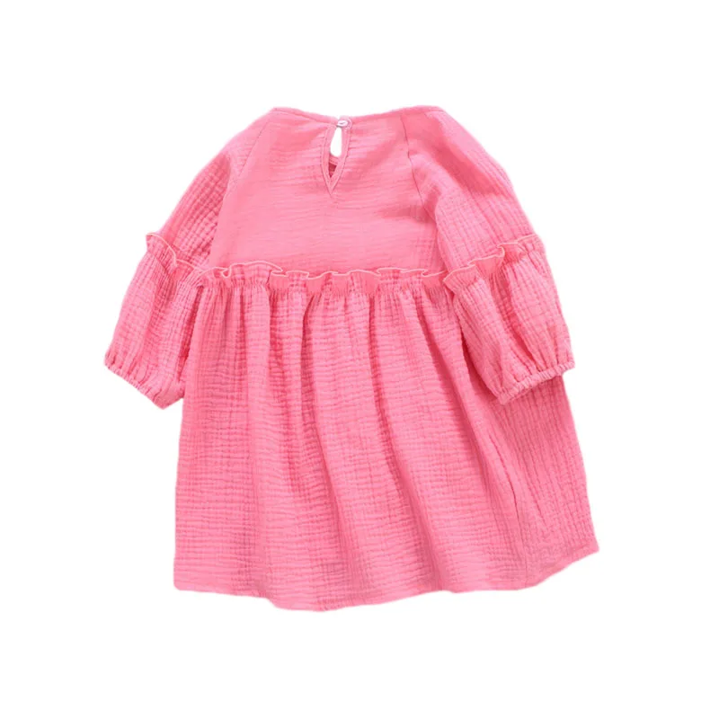 Baby Dresses for Girl Solid Cotton Baby Dress Lantern Sleeve Baby Dresses O-neck Kids Outfits Clothes1st Birthday Party
Baby Dresses for Girl Solid Cotton Baby Dress Lantern Sleeve Baby Dresses O-neck Kids Outfits Clothes1st Birthday Party
