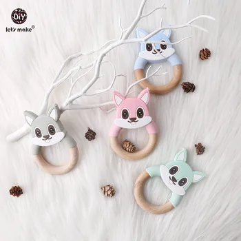 Let's Make Baby Teether 1pc Squirrel Wood Ring BPA Free Silicone Teether DIY Crafts Teething Toys Accessory For Nursing Pendant
Let's Make Baby Teether 1pc Squirrel Wood Ring BPA Free Silicone Teether DIY Crafts Teething Toys Accessory For Nursing Pendant